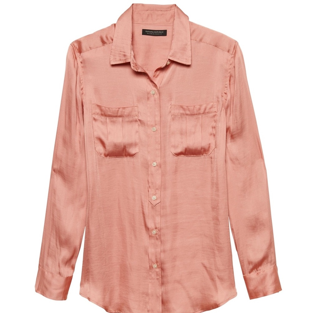 Banana Republic Dillon Soft Satin Shirt